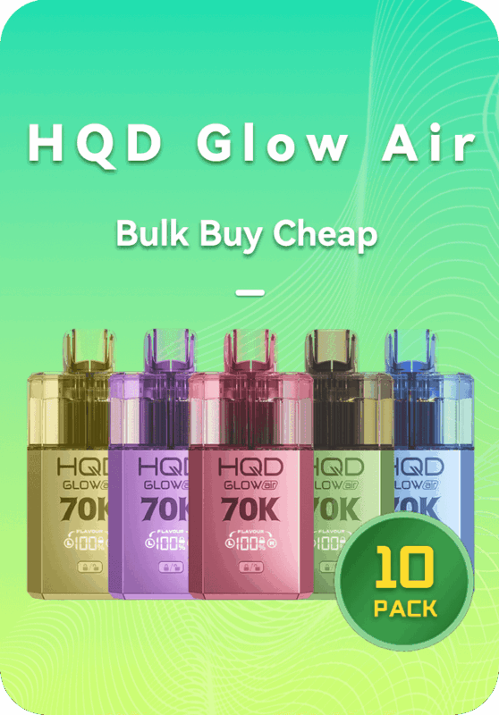 HQD GLOW AIR 70K BULK 10 PACK vape