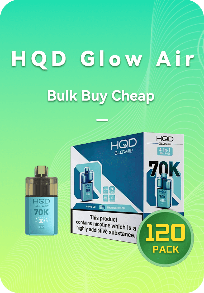 HQD GLOW AIR 70K BULK 120 PACK HQD GLOW AIR 70K BULK 120 PACK vape
