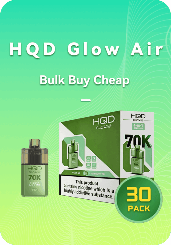 HQD GLOW AIR 70K BULK 30 PACK vape