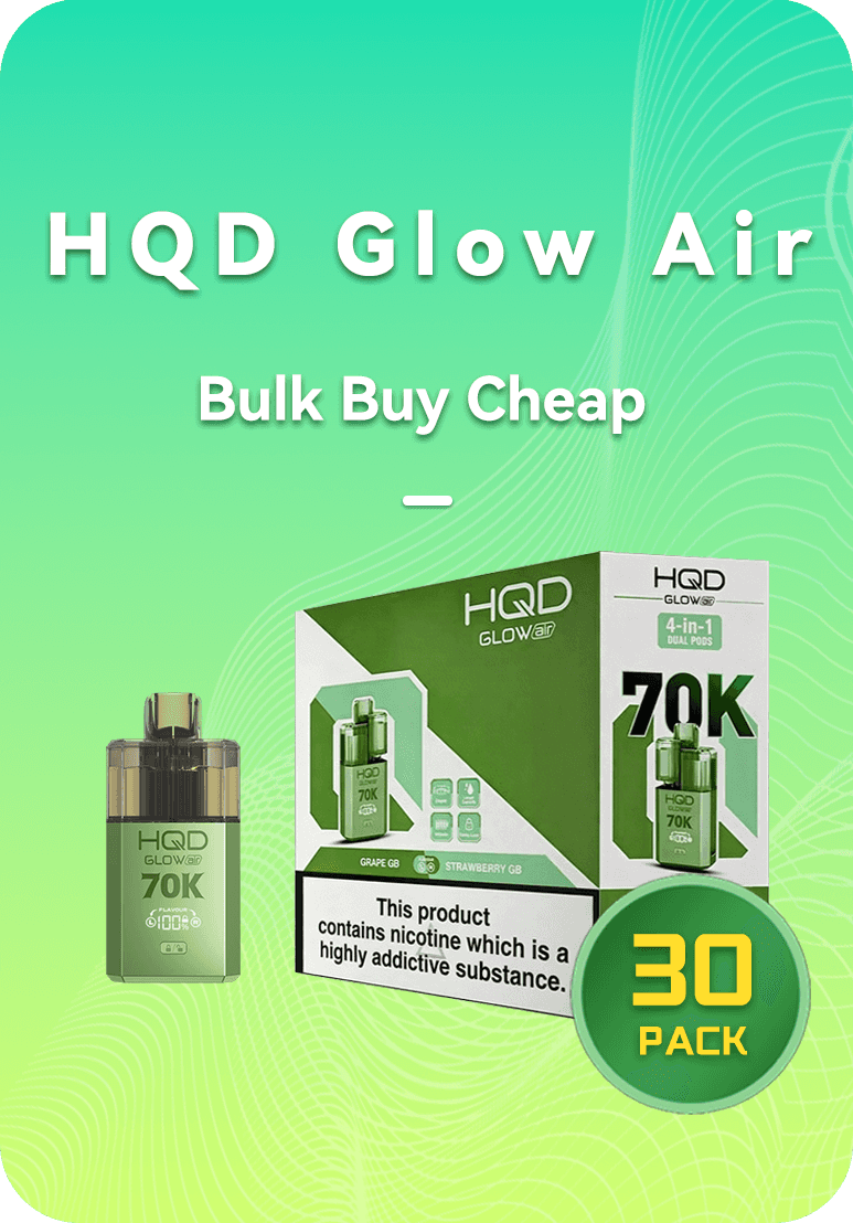 HQD GLOW AIR 70K BULK 30 PACK HQD GLOW AIR 70K BULK 30 PACK vape