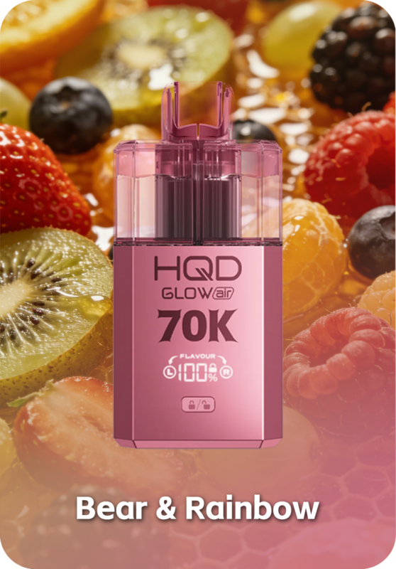 HQD Glow Air 70K 70000 Puffs Smart Screen Vape Australia