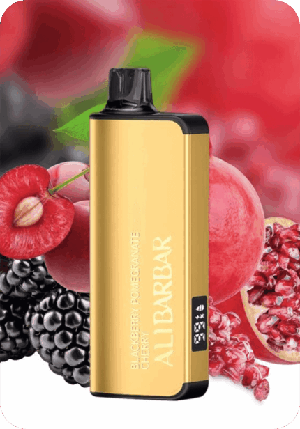 Blackberry Pomegranate Cherry ALIBARBAR 9000 puffs mesh coil rechargeable disposable vape Australia