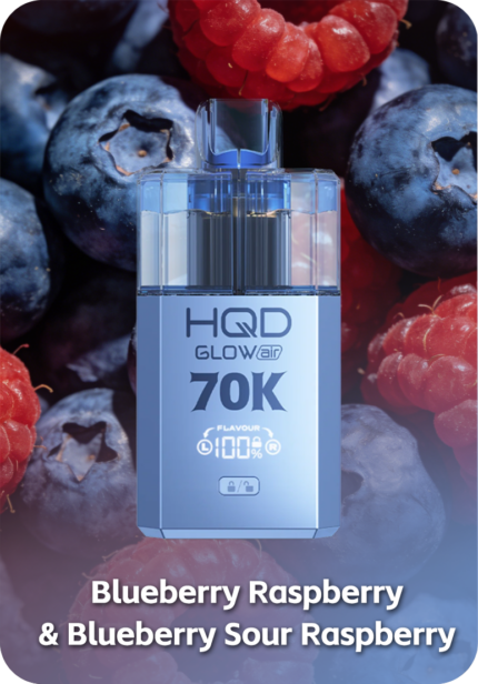 HQD Glow Air 70K Blueberry Sour Raspberry 70000 puffs Australia Stock