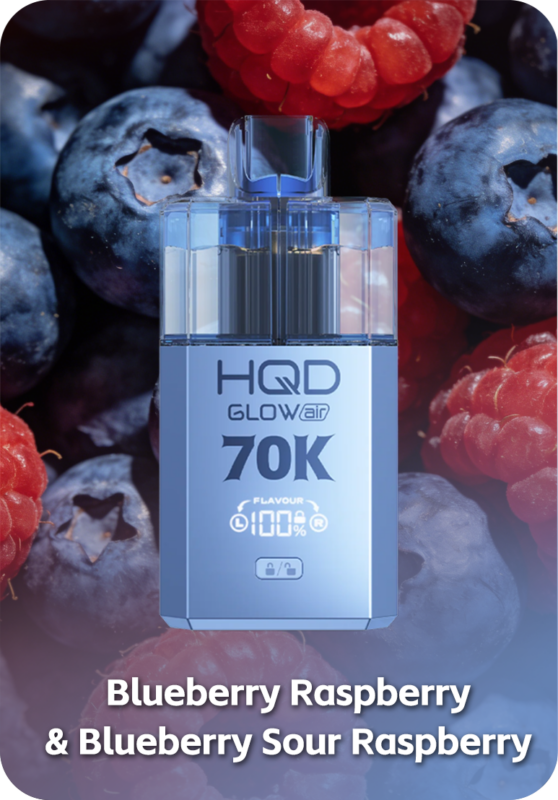 HQD Glow Air 70K Blueberry Sour Raspberry 70000 puffs Australia Stock