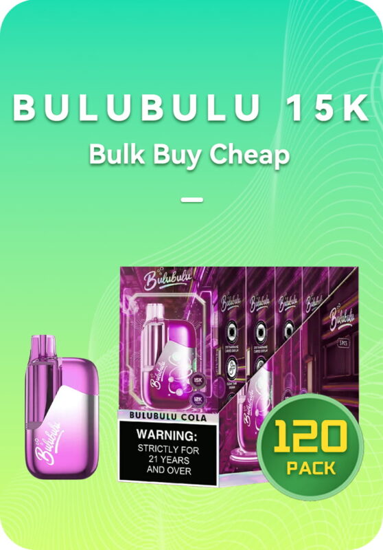 BULUBULU 15k bulk 120 pack master case 15000 puffs wholesale Australia