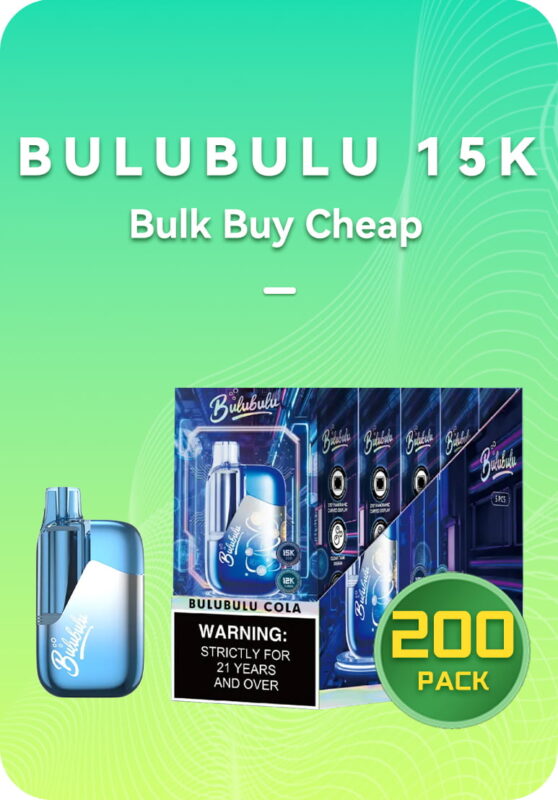 BULUBULU 15k bulk 200 pack master case 15000 puffs wholesale Australia inventory