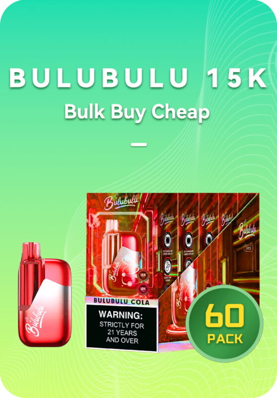 BULUBULU 15k bulk 60 pack 15000 puffs master case wholesale Australia 6 boxes
