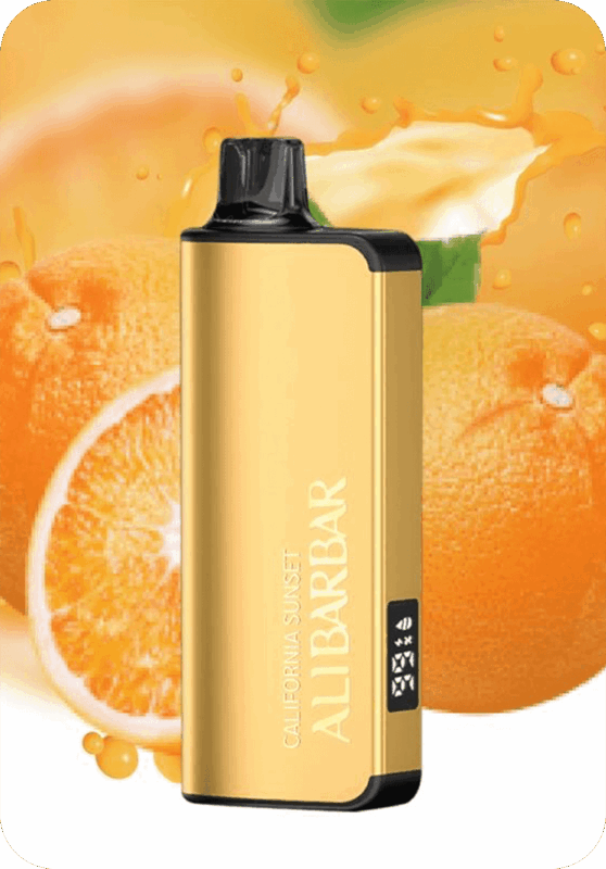 California Sunset ALIBARBAR 9000 puffs mesh coil rechargeable tropical disposable vape Australia