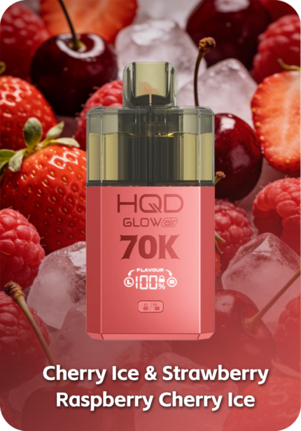 HQD Glow Air 70K Strawberry Raspberry Cherry Ice 70000 puffs Australia Stock