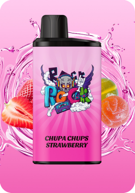 Chupa Chups Strawberry IGET Bar Pro 10000 puffs double mesh coil rechargeable disposable vape Australia