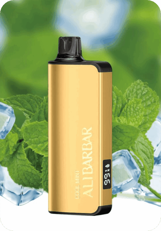 Cool Mint ALIBARBAR 9000 puffs mesh coil rechargeable menthol disposable vape Australia