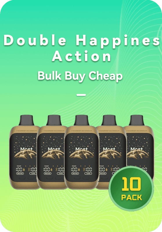 Double Happiness ACTION 12k bulk 10 pack display box wholesale Australia