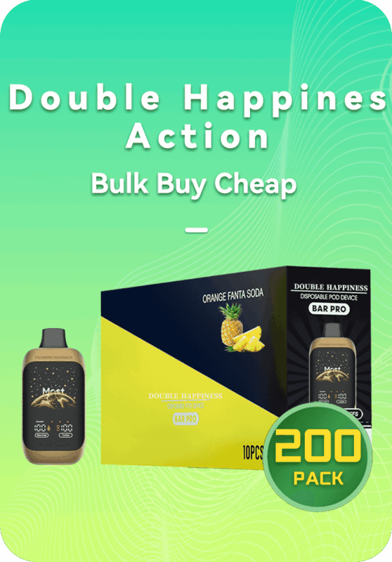 Double Happiness ACTION 12k 12000 puffs bulk 200 pack master case wholesale Australia