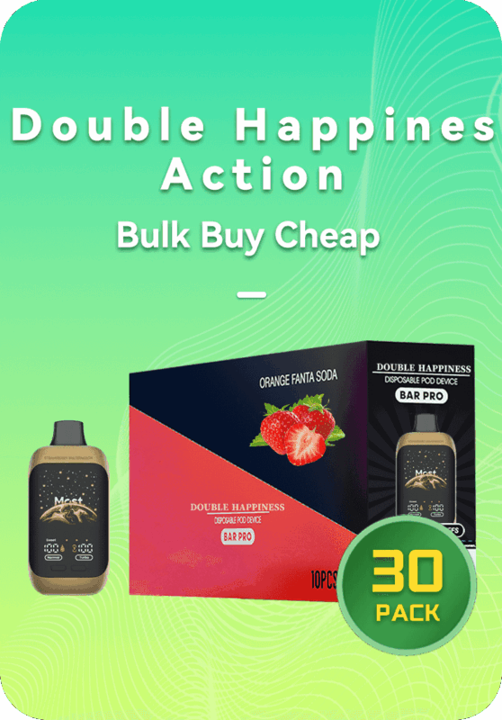 Double Happiness ACTION 12k bulk 30 pack 12000 puffs wholesale Australia 3 boxes