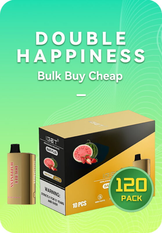 Double Happiness HYPE 12k bulk 120 pack master case wholesale Australia stock