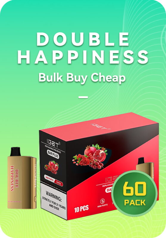 Double Happiness HYPE 12k bulk 60 pack 12000 puffs master case wholesale Australia