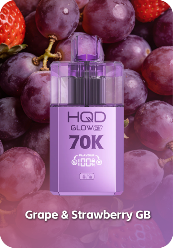 HQD Glow Air 70K Strawberry GB flavor 70000 puffs gummy bear series Australia