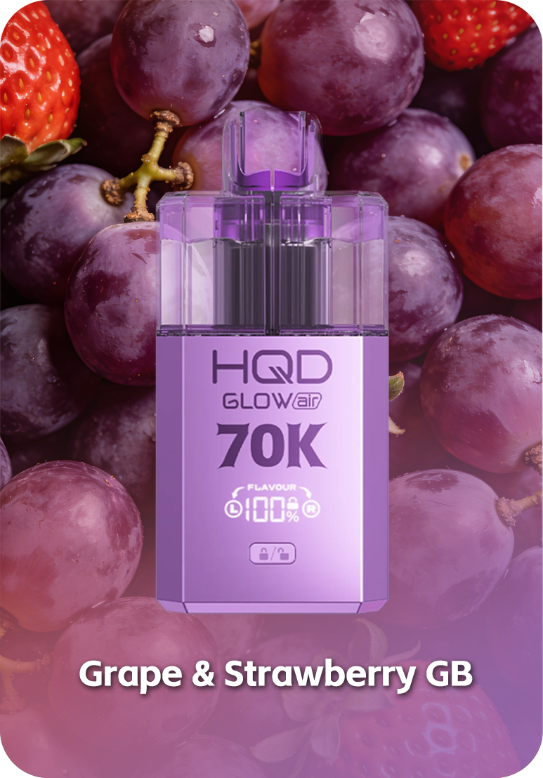 Grape GB & Strawberry GB HQD Glow Air 70K Strawberry GB flavor 70000 puffs gummy bear series Australia