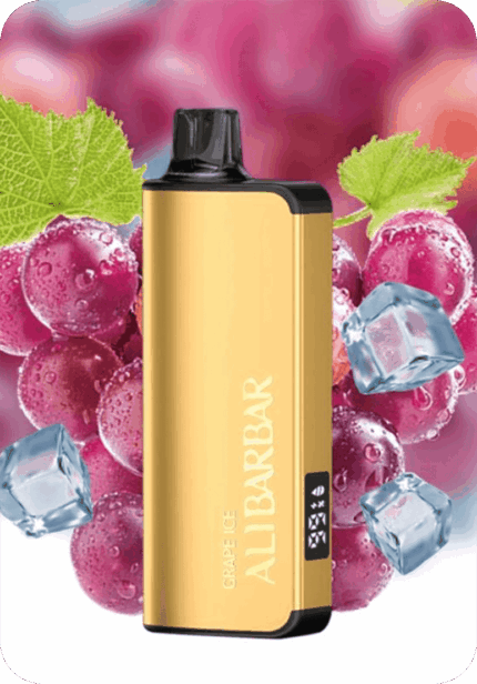 Grape Ice ALIBARBAR 9000 puffs mesh coil rechargeable purple grape disposable vape Australia stock