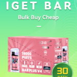 IGET Bar 3500 puffs bulk 30 pack wholesale 3 display boxes Australia