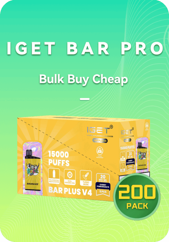 IGET Bar Pro 10000 puffs bulk 200 pack master case wholesale Australia factory stock