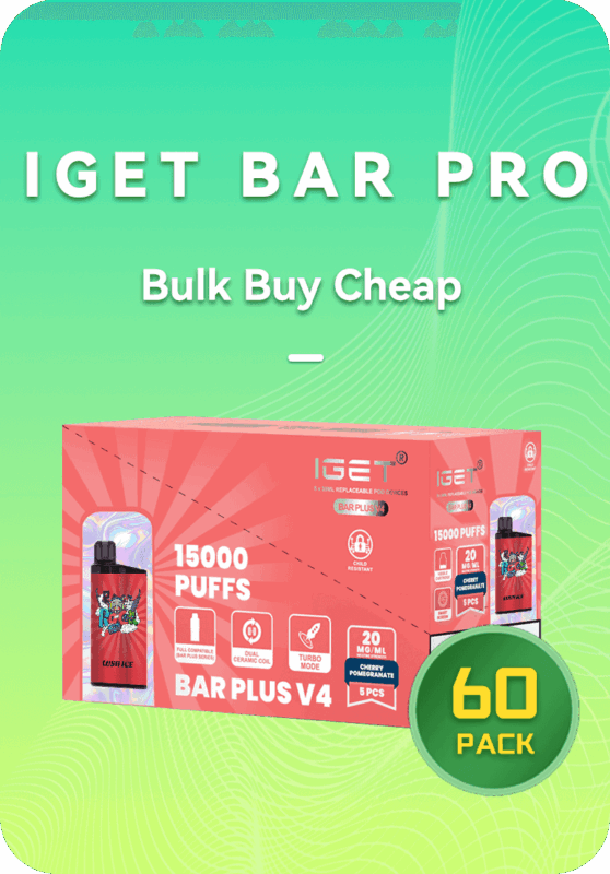 New IGET Bar Pro 10000 puffs bulk 60 pack wholesale 6 boxes Australia