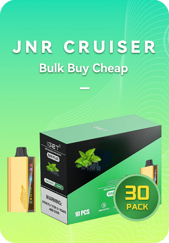 IGET JNR CRUISER 12k bulk 30 pack wholesale 3 display boxes 12000 puffs Australia