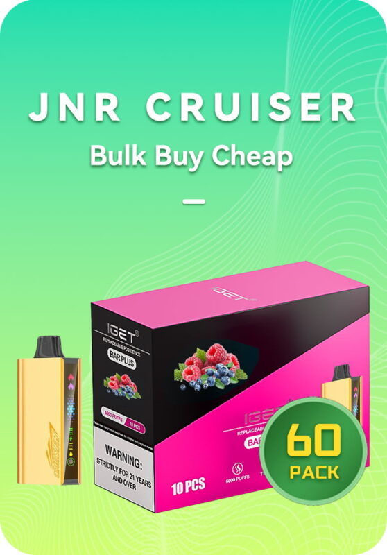 IGET JNR CRUISER 12k bulk 60 pack case of 12000 puffs wholesale Australia stock