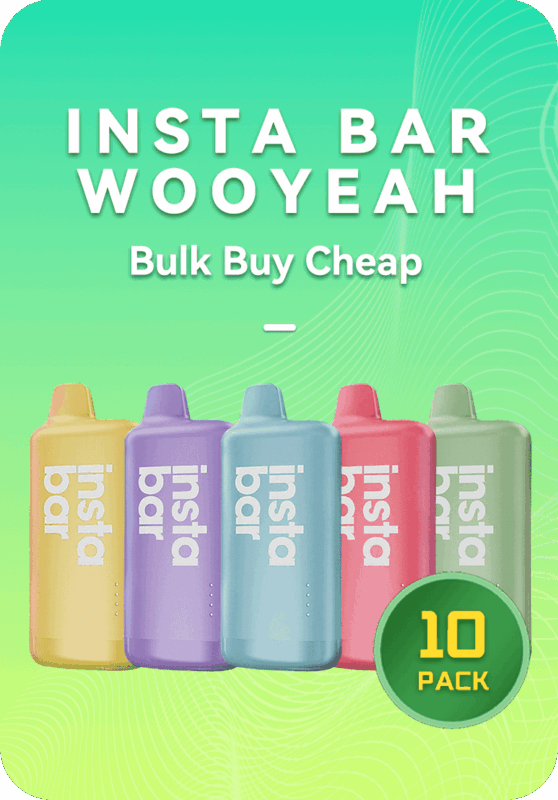 INSTA BAR Wooyeah bulk 10 pack display box 10000 puffs wholesale Australia