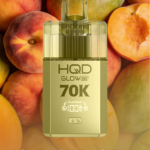 HQD Glow Air 70K Peach Mango flavor 70000 puffs smart screen disposable Australia