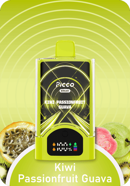 Kiwi Passion Fruit Guava Break PICCO 30K Puffs Australia high capacity disposable vape 30000 puffs