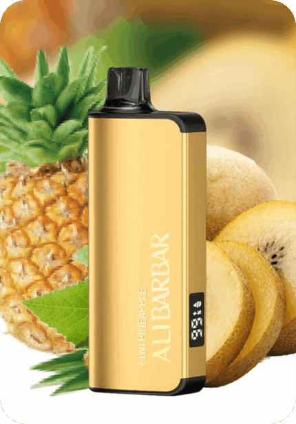 Kiwi Pineapple ALIBARBAR 9000 puffs mesh coil rechargeable tropical disposable vape Australia stock