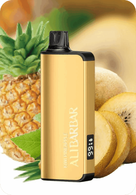 Kiwi Pineapple ALIBARBAR 9000 puffs mesh coil rechargeable tropical disposable vape Australia stock