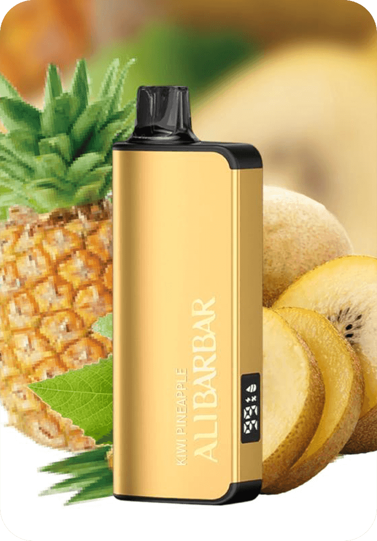 Kiwipineapple Kiwi Pineapple ALIBARBAR 9000 puffs mesh coil rechargeable tropical disposable vape Australia stock