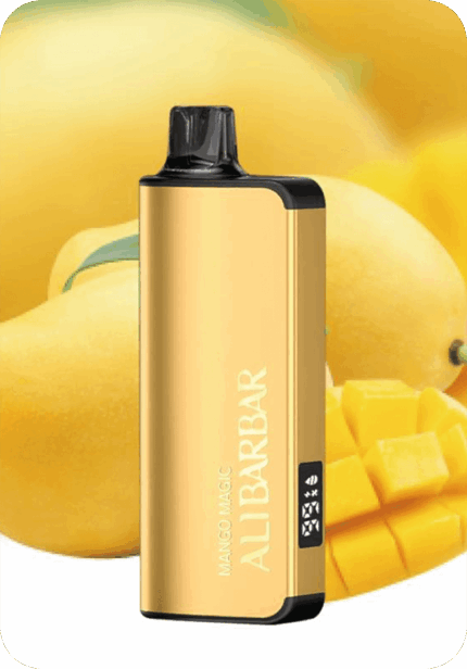 Mango Magic ALIBARBAR 9000 puffs smart LED display rechargeable mesh coil vape Australia