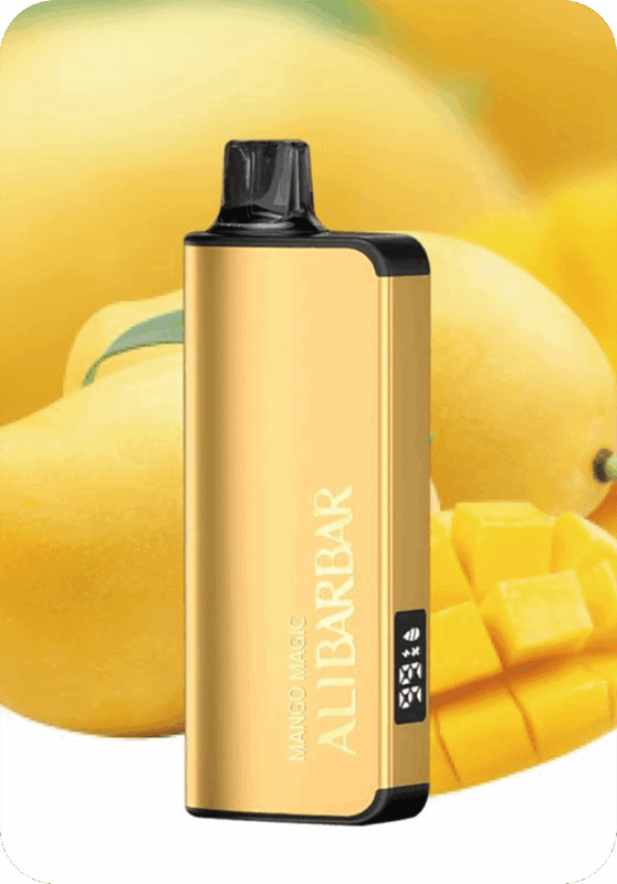 Mango Magic ALIBARBAR 9000 puffs smart LED display rechargeable mesh coil vape Australia