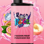 Passion Fruit Peach Iced Tea IGET Bar Pro 10000 puffs double mesh coil rechargeable disposable vape Australia stock