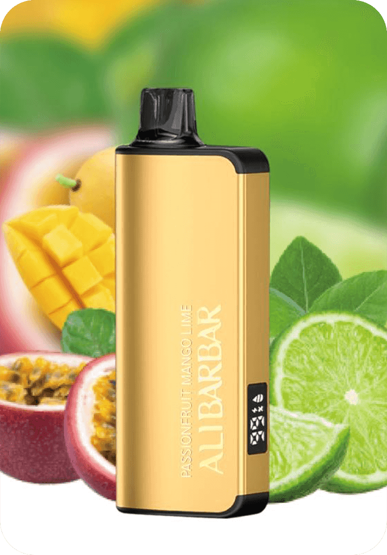 PassionfruitMangolime Alibarbar 9000 puffs Passion Fruit Mango Lime disposable vape Australia