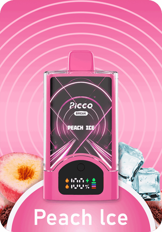 Peach Ice Break PICCO 30K Puffs Australia high capacity disposable vape 30000 puffs