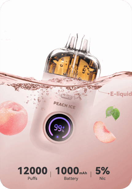Peach Ice Magic PICCO 12K Australia 12000 puffs disposable vape