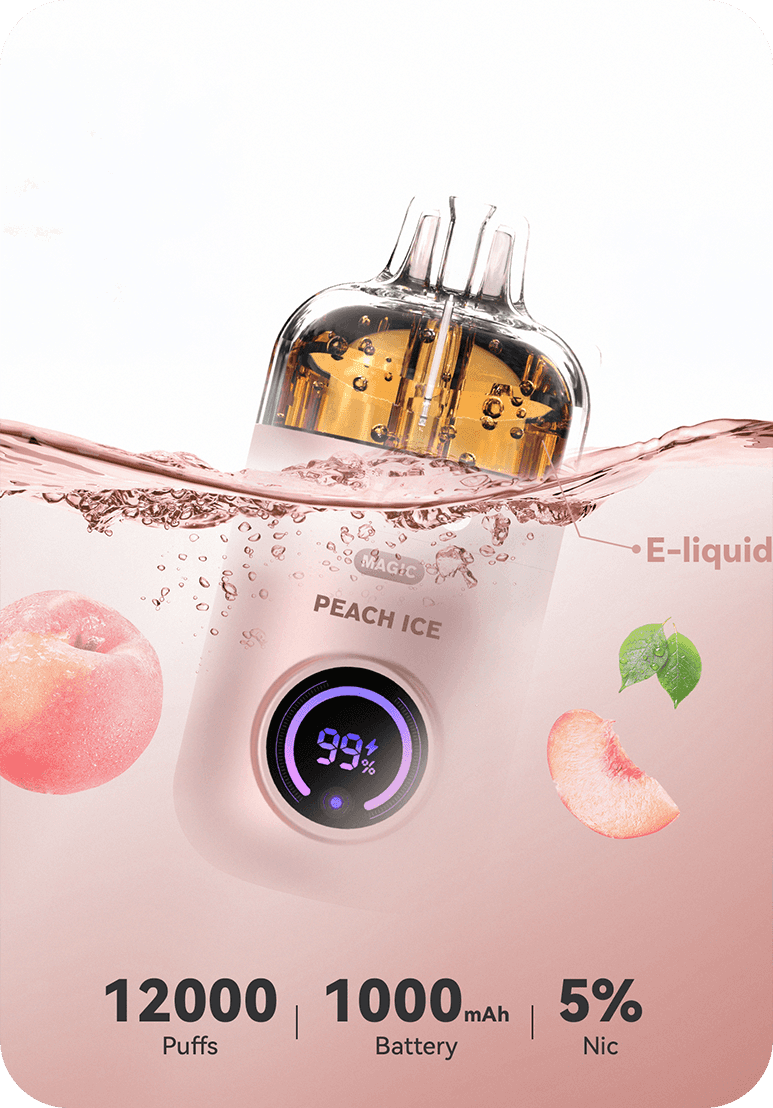 Peach Ice Peach Ice Magic PICCO 12K Australia 12000 puffs disposable vape