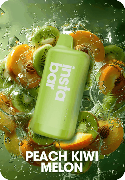 Peach Kiwi Melon INSTA BAR WOOYEAH 10K Puffs disposable vape Australia premium