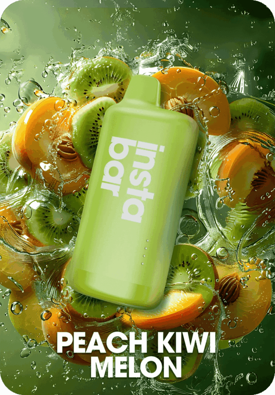 Peach Kiwi Melon INSTA BAR WOOYEAH 10K Puffs disposable vape Australia premium