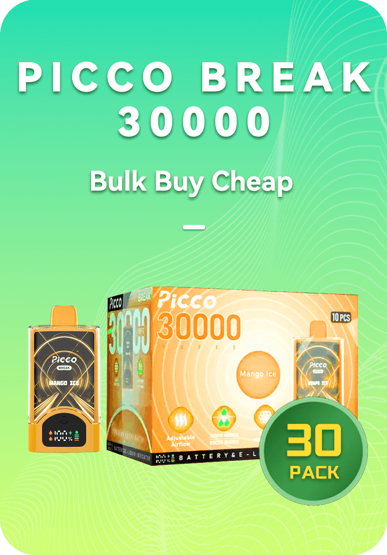 Picco Break Bulk Bulk 30 Pack PICCO Break bulk 30 pack wholesale 3 boxes 30000 puffs Australia