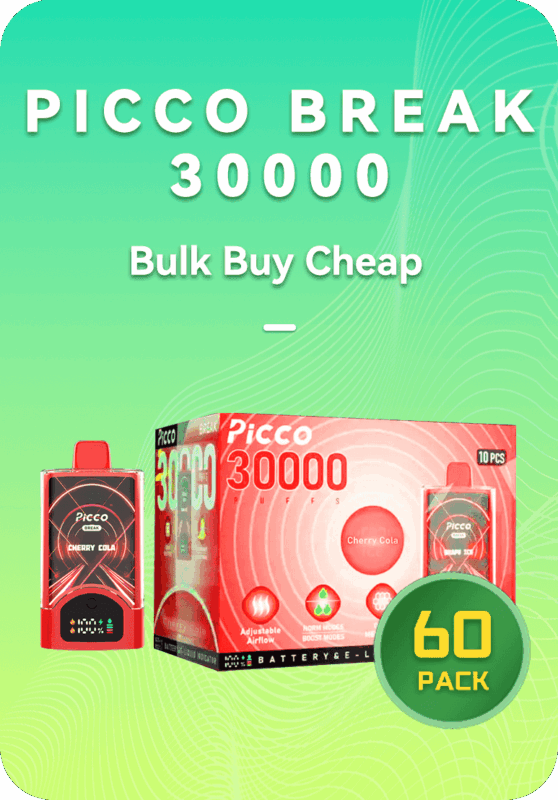 PICCO Break bulk 60 pack case of 30000 puffs wholesale Australia