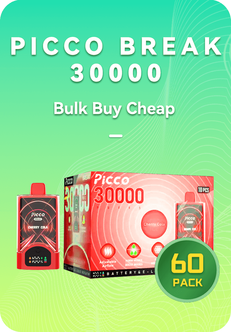 Picco Break Bulk Bulk 60 Pack PICCO Break bulk 60 pack case of 30000 puffs wholesale Australia