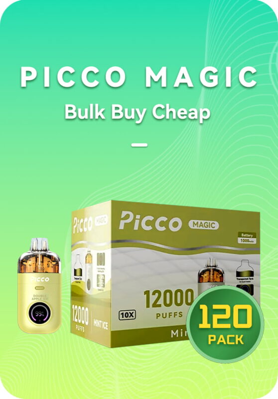 PICCO Magic bulk 120 pack master case 12000 puffs wholesale Australia