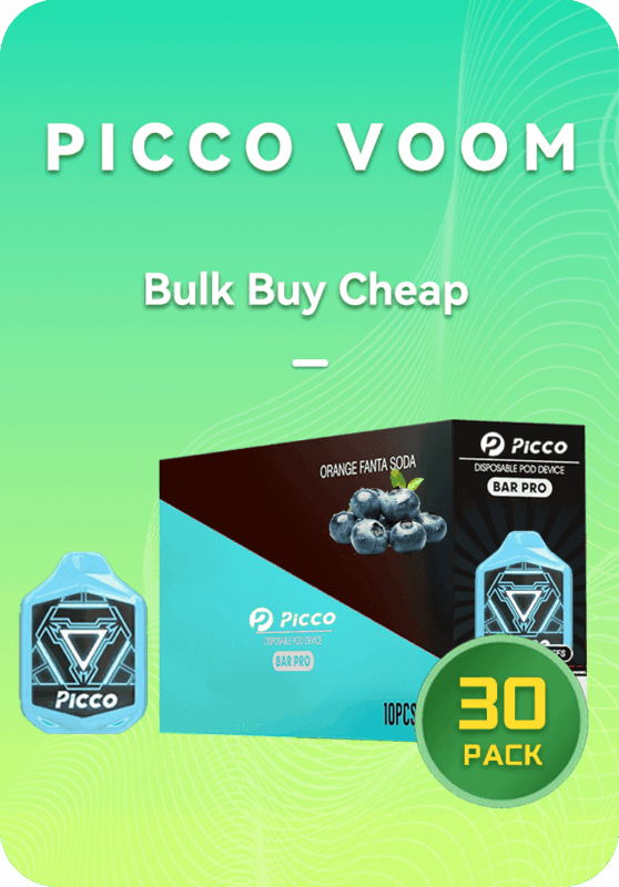 Picco Voom bulk 30 pack box of 7000 puffs disposable vape Australia