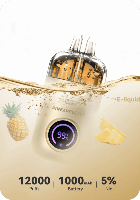 Pineapple Ice Magic PICCO 12K Australia 12000 puffs high capacity disposable vape