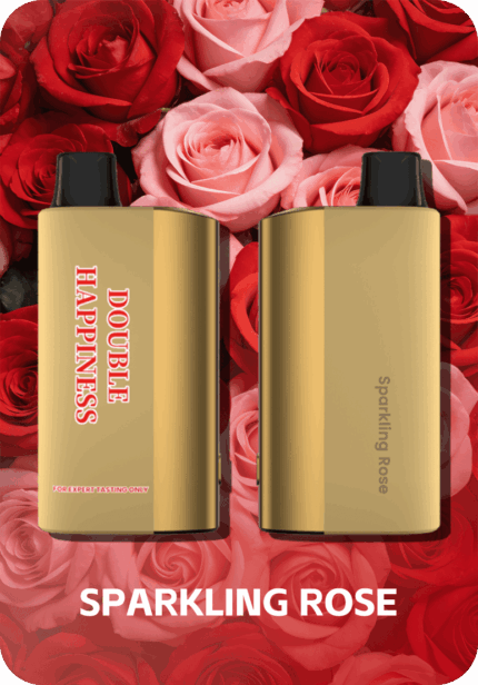 Sparkling Rose Double Happiness Hype 12k with elegant rose gold aesthetic